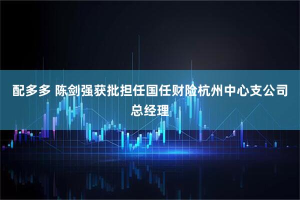 配多多 陈剑强获批担任国任财险杭州中心支公司总经理